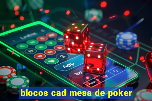 blocos cad mesa de poker